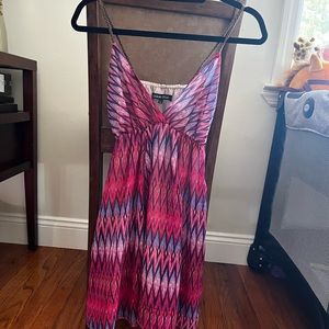 Worn once! Tie dye pinks & blue short dress!